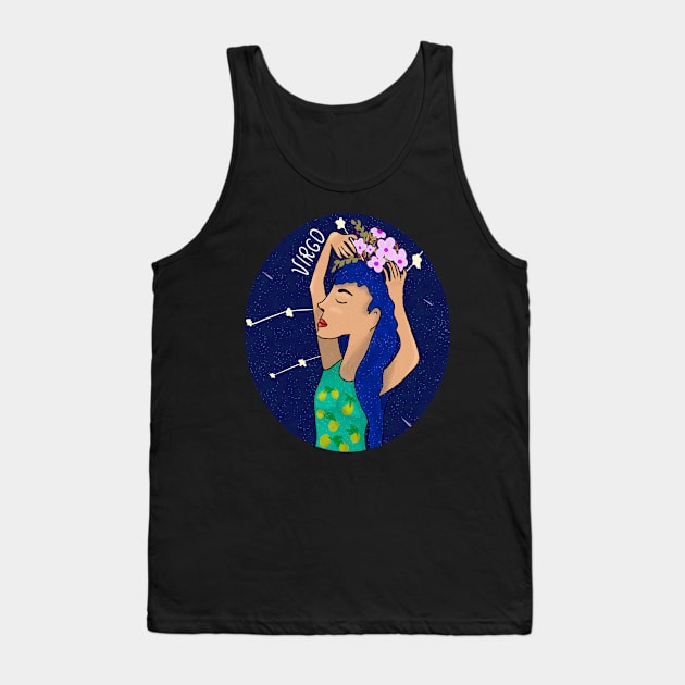 Virgo girl Tank Top by Antiope